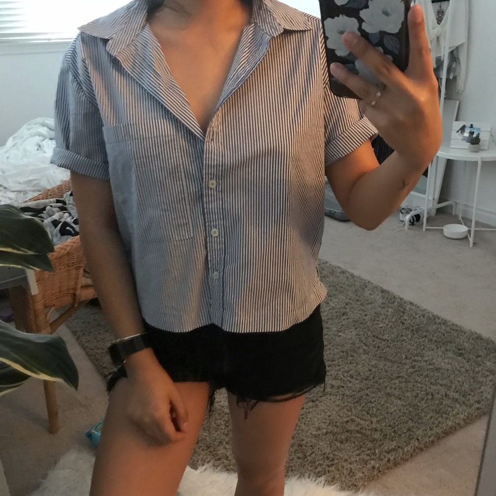 Stripe Button Up